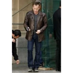 Hunter Killer Captain Joe Glass Jacket -Film Star Cheap Outfits Store 24 Series Jack Bauer Kiefer Sutherland Leathet Jacket 2 500x500 2