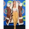 Alicia Keys Shearling Coat
