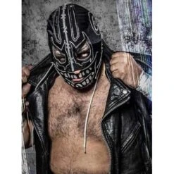 Evil Uno AEW Black Leather Vest