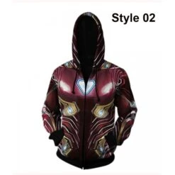 Avengers Endgame Iron Man 3D Hoodie -Film Star Cheap Outfits Store Avengers Endgame Robert Jr Hoodie 500x500 1