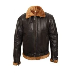 B3 Sheepskin Aviator Leather Bomber Jacket -Film Star Cheap Outfits Store B3 Bomber Aviator Ginger Shearling Brown Jacket 500x500 1