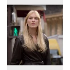 Emily In Paris S02 Camille Razat Black Coat