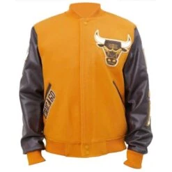 NBA Championship Chicago Bulls Logo Varsity Jacket
