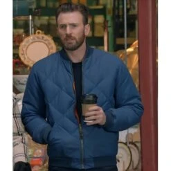 Chris Evans Super Bowl Bomber Jacket