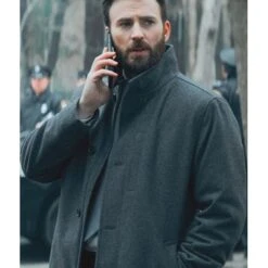 Defending Jacob Andy Barber Coat -Film Star Cheap Outfits Store Defending Jacob Andy Barber Grey Coat 500x500 1