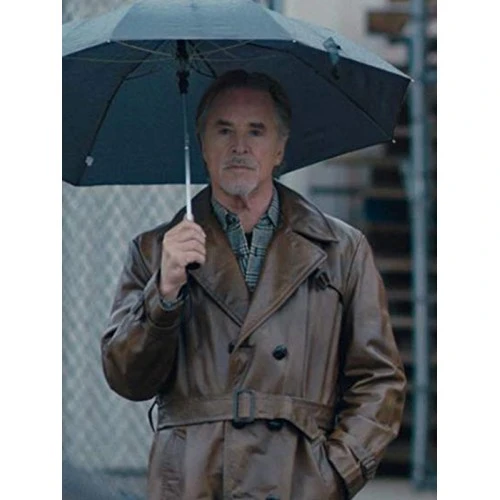 Don Johnson Vault Gerry Brown Leather Coat 1 Don Johnson Vault Gerry Brown Leather Coat