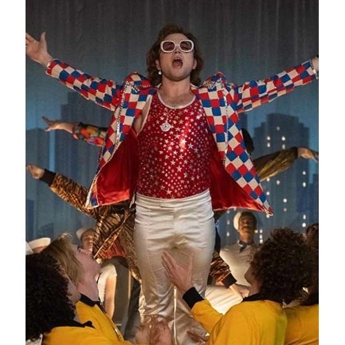 Rocketman Elton John Checked Blazer 5 Rocketman Elton John Checked Blazer - Image 5