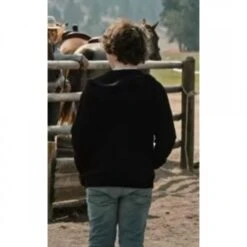 Yellowstone Carter Black Hoodie -Film Star Cheap Outfits Store Finn Little Yellowstone Carter Black Hoodie 500x500 1