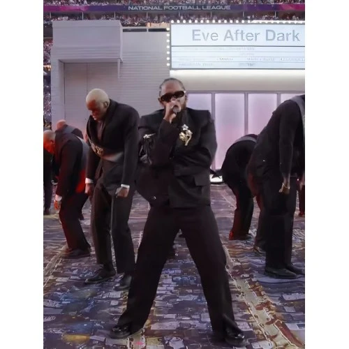 Kendrick Lamar Super Bowl Halftime Black Blazer 2 Kendrick Lamar Super Bowl Halftime Black Blazer - Image 2