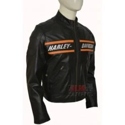 Bill Goldberg Harley Davidson Motorcycle Leather Jacket