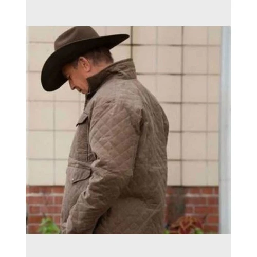 John Dutton Yellowstone S04 Quilted Jacket 2 John Dutton Yellowstone S04 Quilted Jacket - Image 2