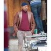 John Shaft 2019 Brown Leather Blazer
