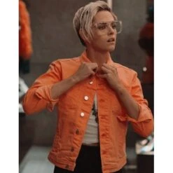 Sabina Wilson Charlie's Angels Neon Orange Jacket