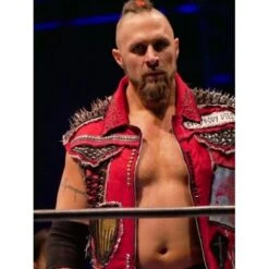 Lance Archer AEW Red Spikes Vest -Film Star Cheap Outfits Store Lance Archer AEW Leather Vest 500x500 1