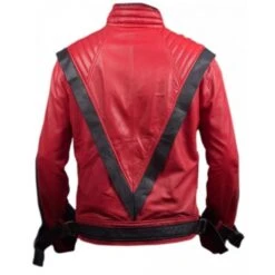 Michael Jackson Red Thriller Leather Jacket -Film Star Cheap Outfits Store MJ Thriller Red Leather Jacket 500x500 1