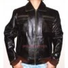 Mens Flight Bomber Style Black Jacket