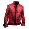 Michael Jackson Red Thriller Leather Jacket