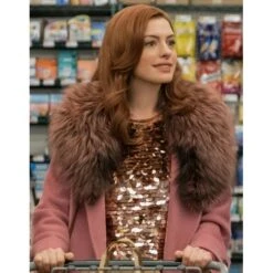 Anne Hathaway Modern Love Pink Coat -Film Star Cheap Outfits Store Modern Love Anna Hathaway Coat 500x500 1