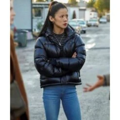 Nancy Drew George Fan Puffer Jacket