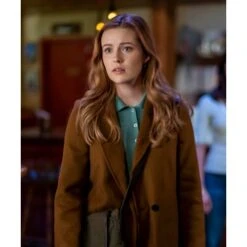 Kennedy McMann Nancy Drew Brown Coat
