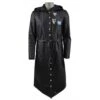 PUBG Black Hooded Trench Coat
