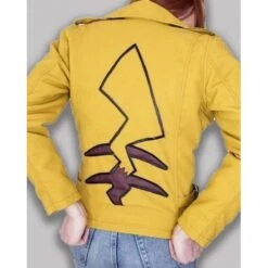 Pikachu Pokemon Yellow Leather Jacket -Film Star Cheap Outfits Store Pikachu Pokemon Yellow Jacket 500x500 1