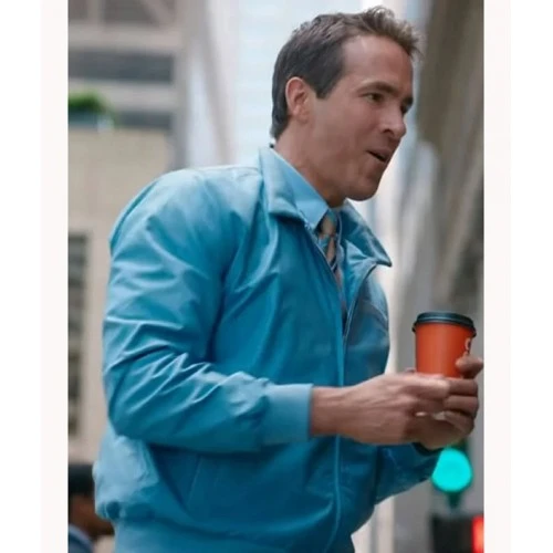Ryan Reynolds Free Guy Bomber Jacket 2 Ryan Reynolds Free Guy Bomber Jacket - Image 2