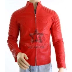 Superman Smallville Red Leather Jacket For Mens