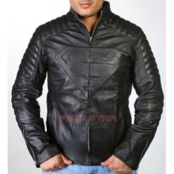 Smallville Superman Black Leather Jacket