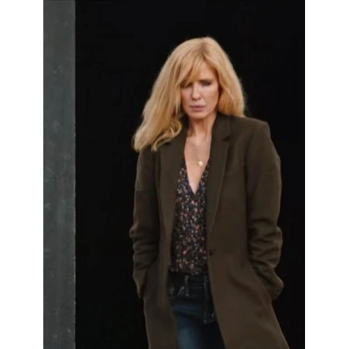 Yellowstone S04 Beth Dutton Green Coat 1 Yellowstone S04 Beth Dutton Green Coat