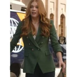 9-1-1 Season 5 Taylor Kelly Green Double Breasted Blazer -Film Star Cheap Outfits Store Taylor Kelly Green Double Breasted Blazer 500x500 1