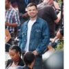 The 355 Sebastian Stan Denim Jacket