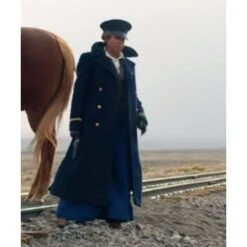 The Harder They Fall Trudy Smith Blue Coat -Film Star Cheap Outfits Store Trudy Smith The Harder They Fall Trench Coat 500x500 1