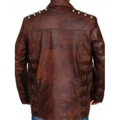 WWE Bray Wyatt Brown Leather Jacket -Film Star Cheap Outfits Store WWE Bray Wyatt Brown Jacket 500x500 1