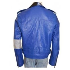 WWE Brian Kendrick Blue Leather Jacket -Film Star Cheap Outfits Store WWE Brian Kendrick Blue Jacket 500x500 1