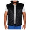 WWE John Cena Black Quilted Vest