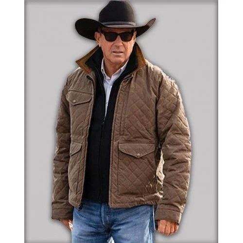 John Dutton Yellowstone S04 Quilted Jacket 3 John Dutton Yellowstone S04 Quilted Jacket - Image 3