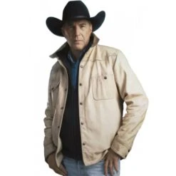Yellowstone John Dutton White Jacket