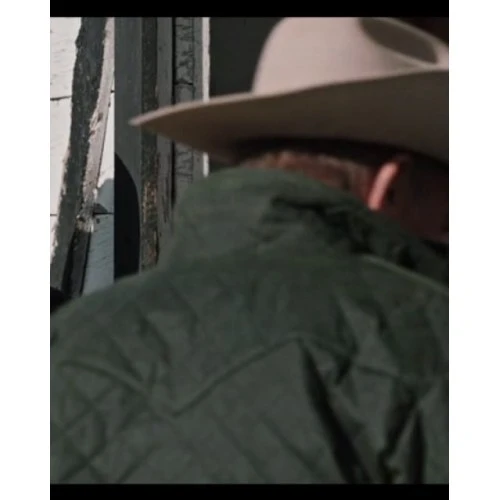 Yellowstone John Dutton Green Quilted Jacket 3 Yellowstone John Dutton Green Quilted Jacket - Image 3