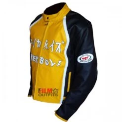 Biker Boyz Derek Luke Yellow Motorcycle Leather Jacket -Film Star Cheap Outfits Store biker boyz jacket 500x500 1