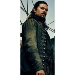 John Silver Black Sails S3 Luke Arnold Leather Coat -Film Star Cheap Outfits Store black sails john silver trench coat 3 500x500 1