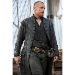 Black Sails S3 Toby Stephens Captain Flint Leather Coat -Film Star Cheap Outfits Store black sails s3 pirate captain flint leather coat 3 500x500 1