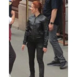 Black Widow 2021 Bomber Jacket -Film Star Cheap Outfits Store black widow 2020 scarlet johansson bomber jacket 500x500 1
