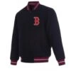 Boston Red Sox Varsity Navy Blue Wool Jacket