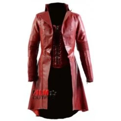 Civil War Scarlet Witch Red Leather Coat