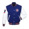Chicago Cubs Blue And White Varsity Jacket