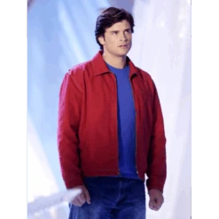 Smallville Clark Kent Red Suede Jacket -Film Star Cheap Outfits Store clark kent smallville red jacket 1 500x500 1