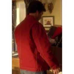 Smallville Clark Kent Red Suede Jacket -Film Star Cheap Outfits Store clark kent smallville red jacket 3 500x500 1