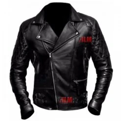 Classic Diamond Biker Distressed Leather Jacket -Film Star Cheap Outfits Store diamond classic black motorcycle leather jacket 500x500 1