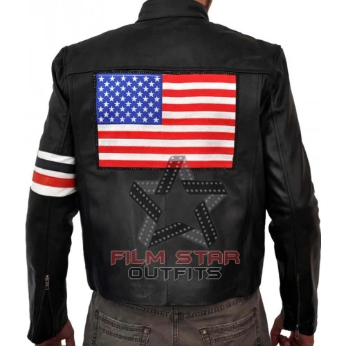 Easy Rider Captain America Leather Jacket 1 Easy Rider Captain America Leather Jacket